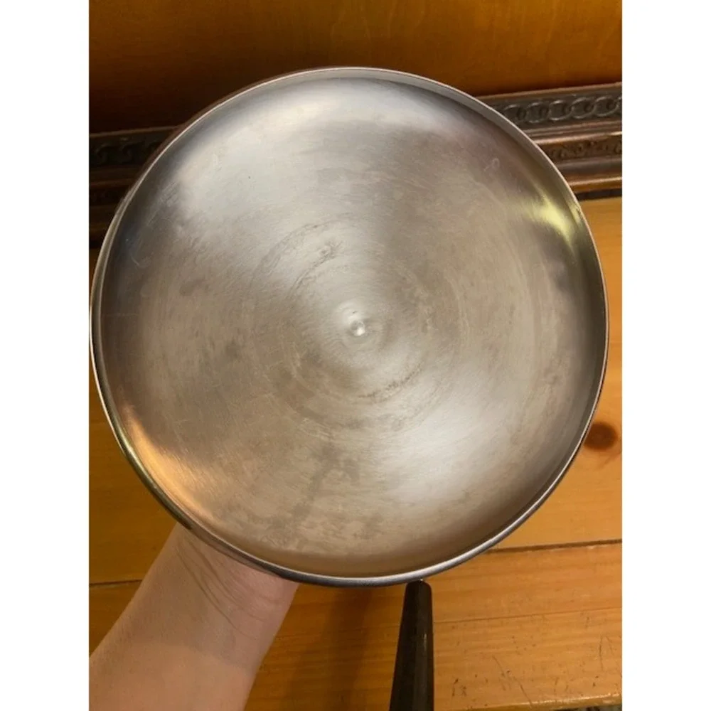 Revere Ware 7 Inch Skillet Copper Clad Bottom Stainless Steel Pan with Lid 91f